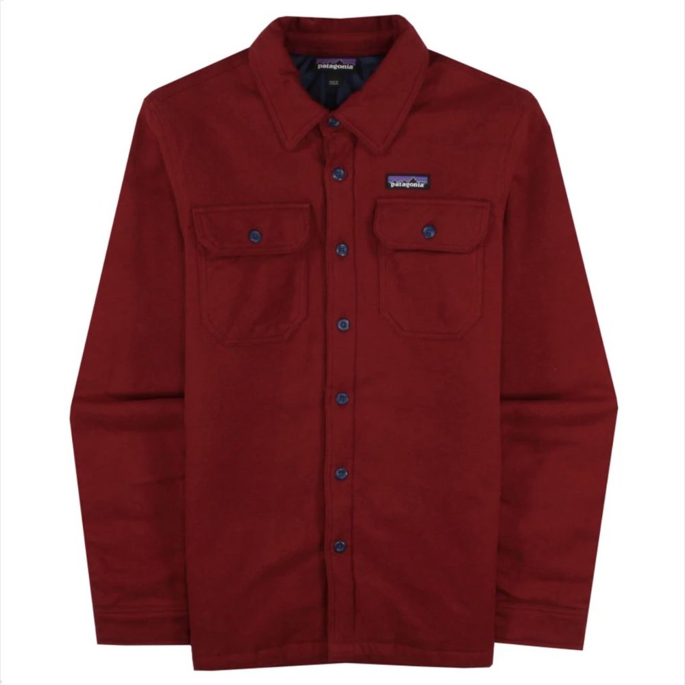 Patagonia Men's Insulated Fjord Flannel Jacket – Oxide Red